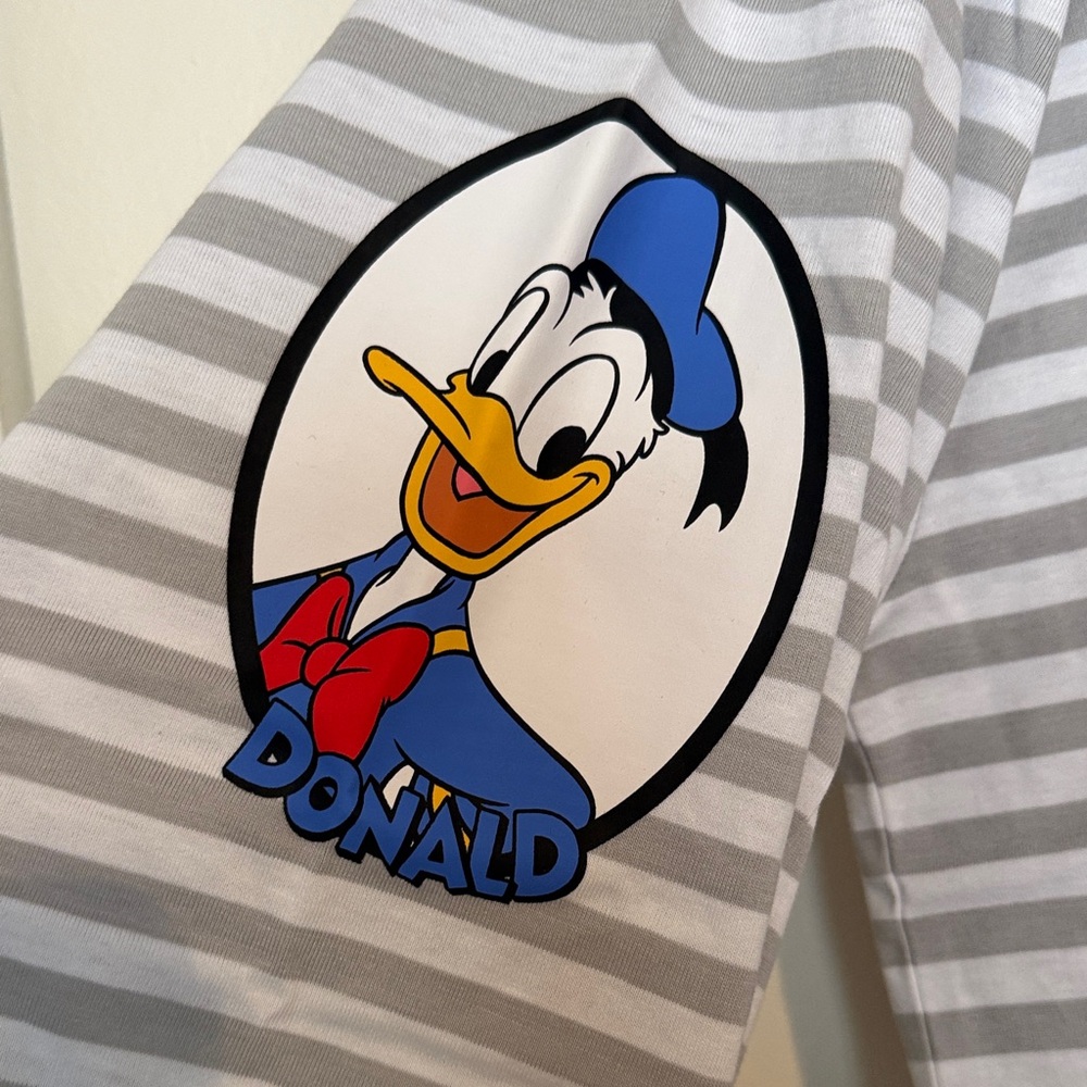 Disney Gray Striped Mickey Mouse Top NWT - Picture 3 of 8